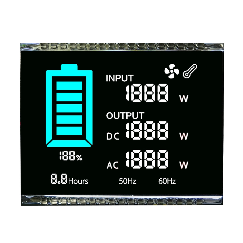 Custom VA 7 Segment 4 Digits LCD Display PIN Connect With Backlight