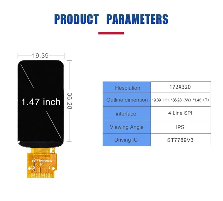 1.47 Inch TFT LCD Display best