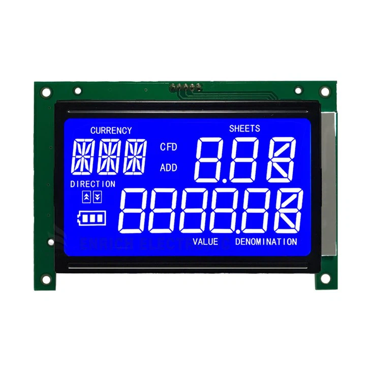 Blue Segment LCD Chip On The Board