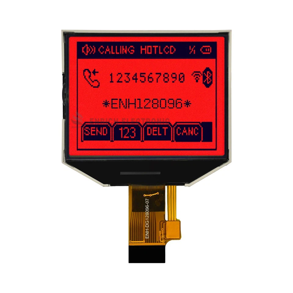 Enrich 128x96 Dots Matrix LCD Module ST75161 FSTN COG Graphic LCD Display