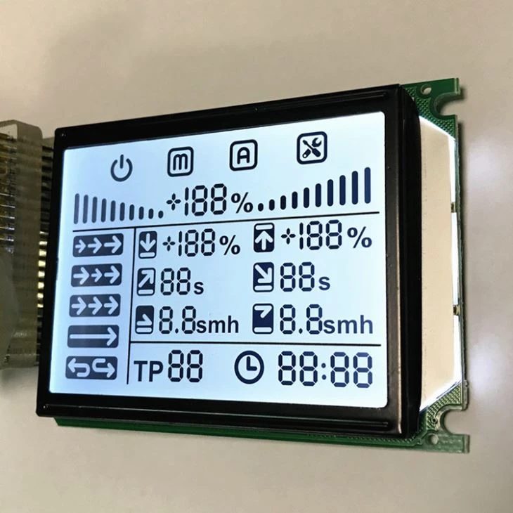 Digital Segment LCD Black On White