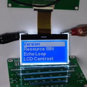 Blue Background Graphic LCD