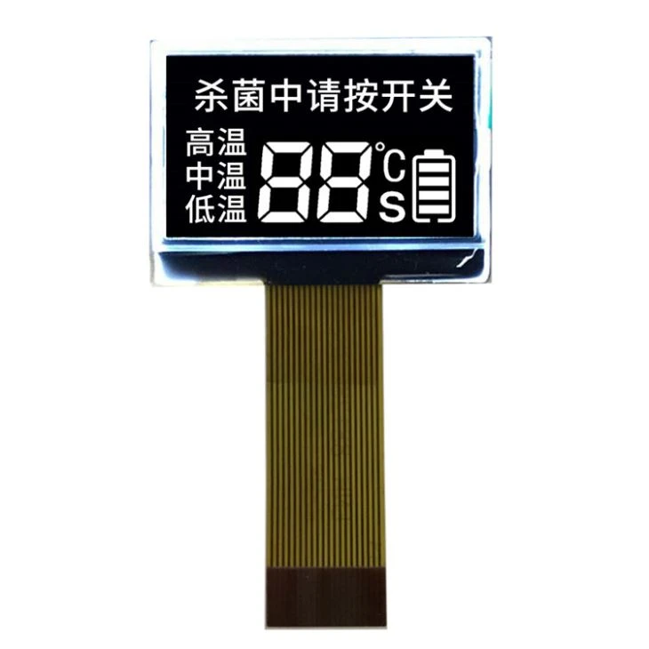 Black Segment LCD For Disinfection Cup