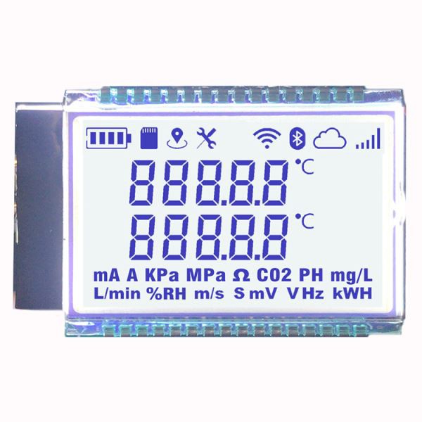 7 Segment LCD Display With LED Backlight