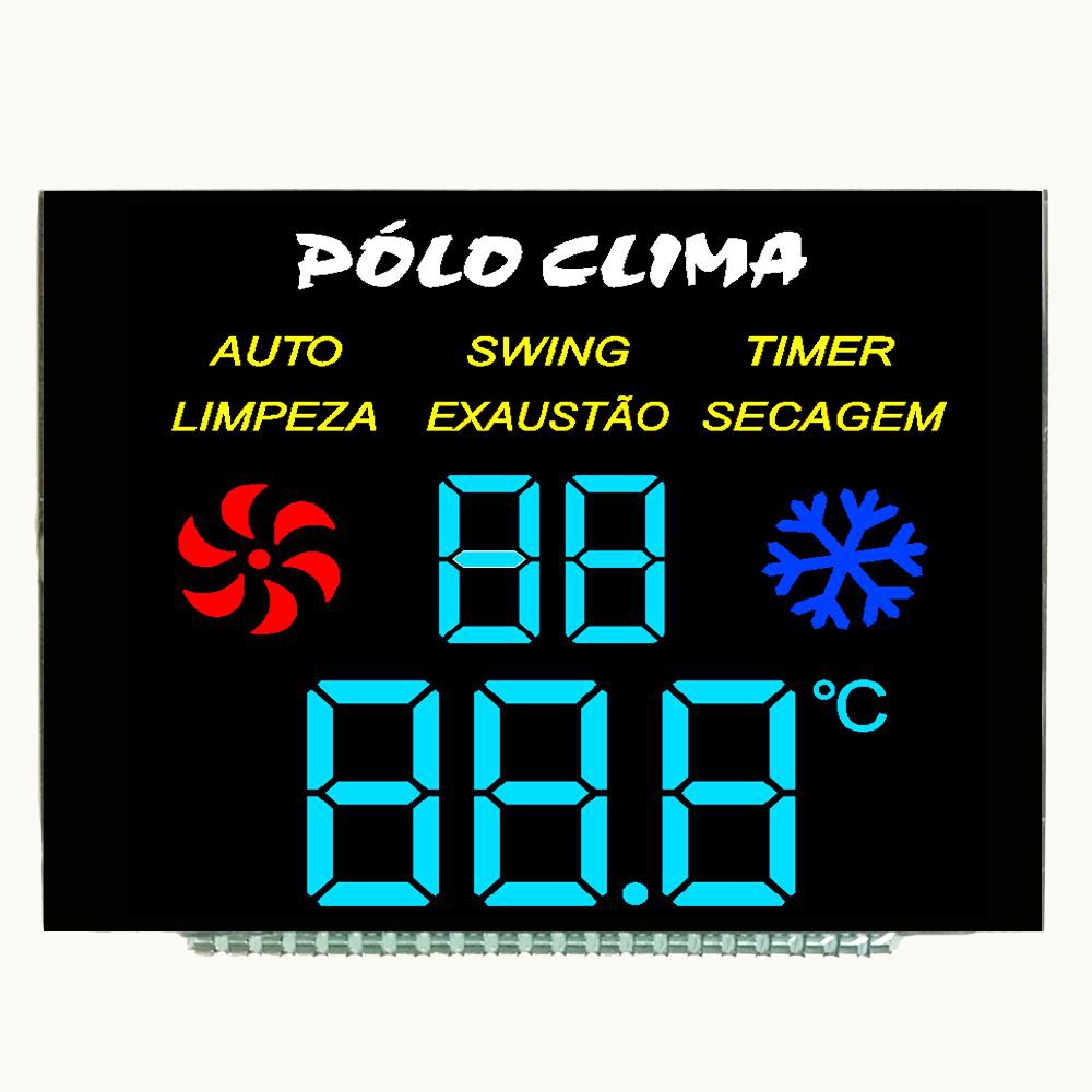 Custom Transmissive Negative VA Type Monochrome LCD Display