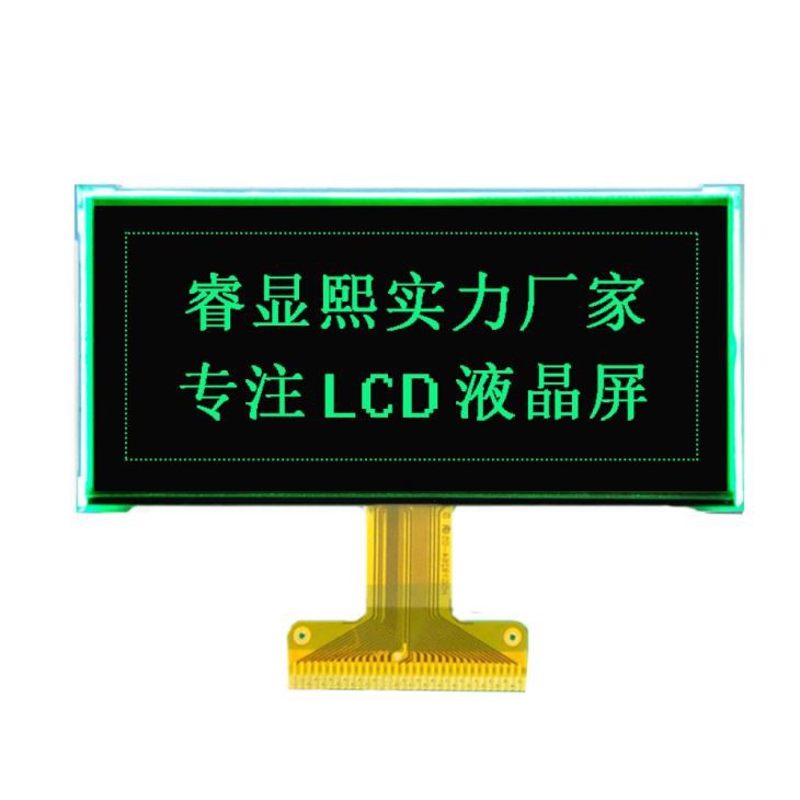 High Quality 192x64 Graphic LCD Display Screen FPC With Green Backlight