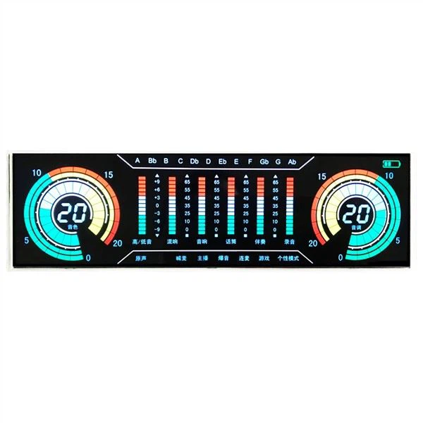 Custom Zebra Transmissive Negative VA 7 Segment LCD Display Module