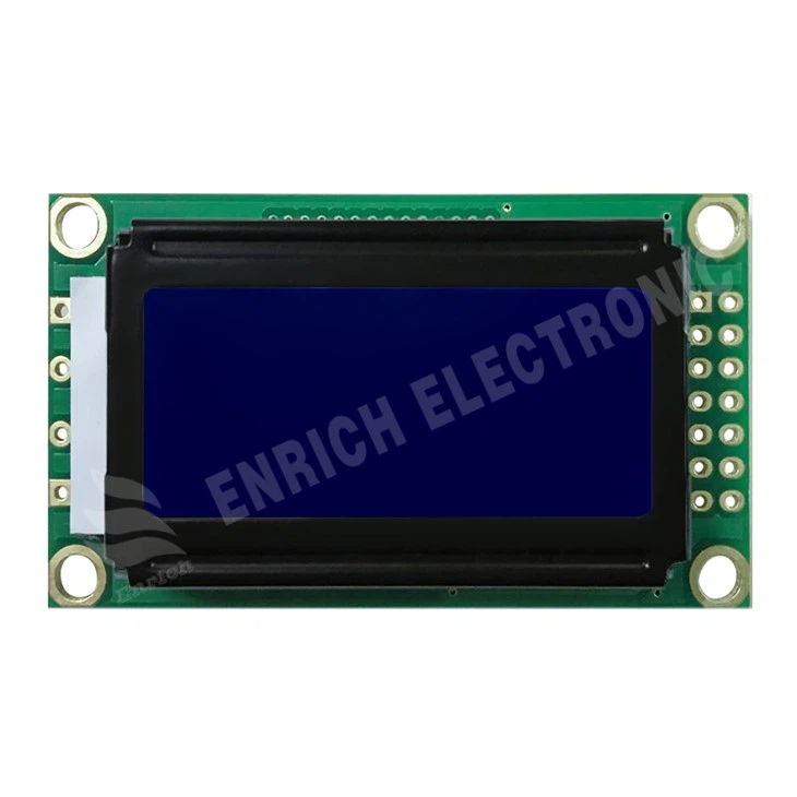 STN Positive COB 8x2 Character LCD Display Module With Blue Background