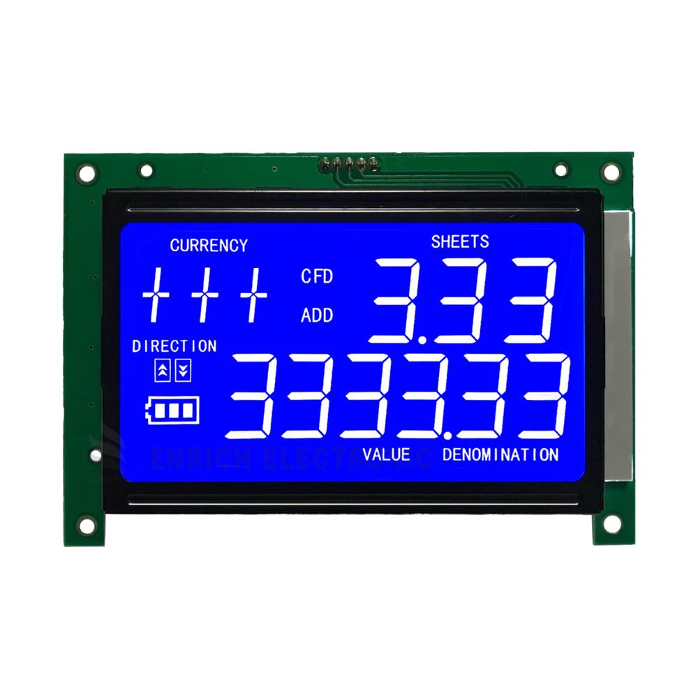 Blue Segment LCD Chip On The Board