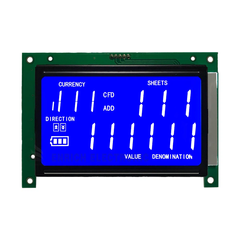 Blue Segment LCD Chip On The Board